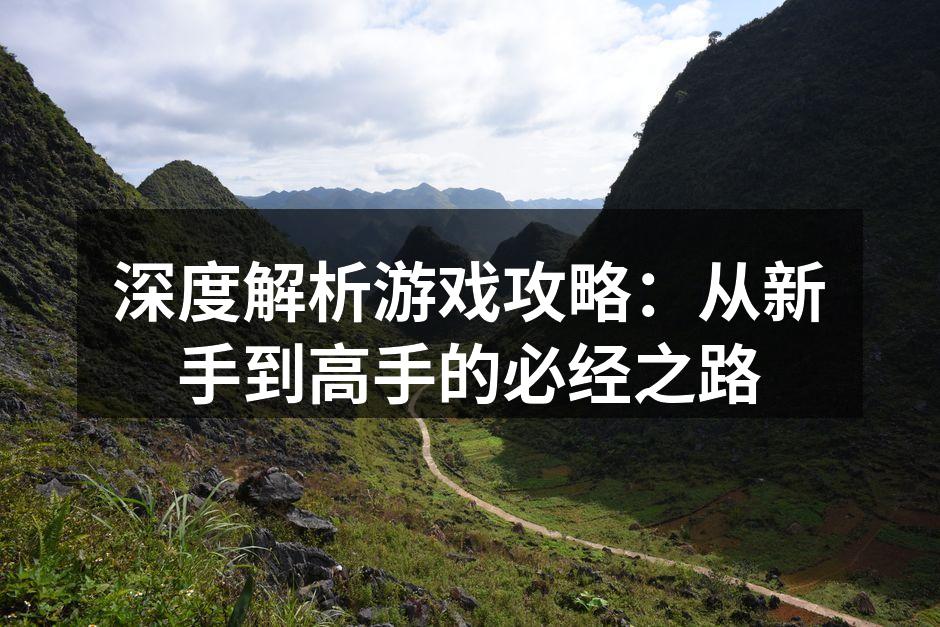 深度解析游戏攻略：从新手到高手的必经之路